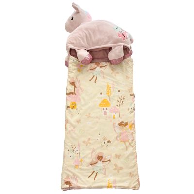 2-in-1 Magical Unicorn Sleep Sack: Plush Toy & Foldable Nap Mat