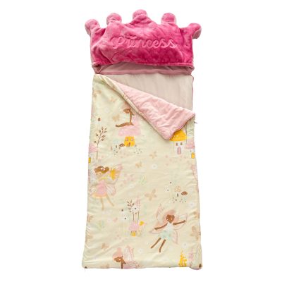 Little Royalty: 2-in-1 Golden Crown Sleep Sack & Plush Nap Pillow